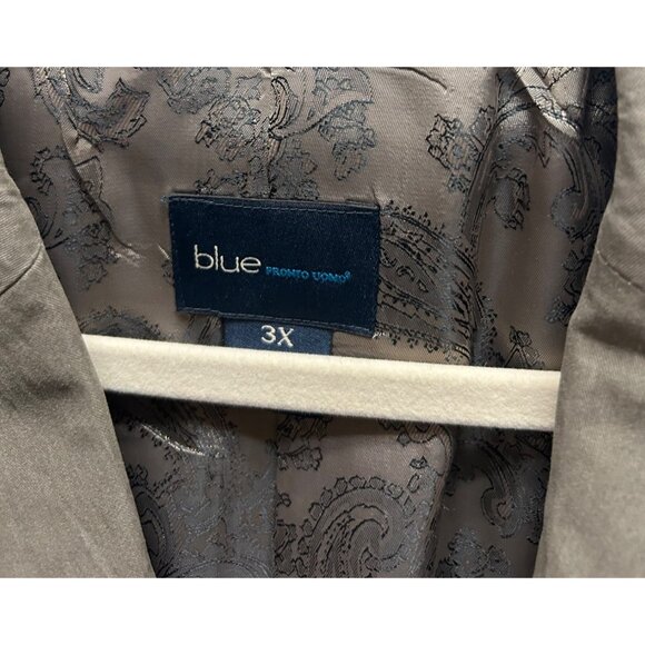 Blue Pronto Uomo Taupe Big & Tall Travel Blazer - Picture 5 of 6